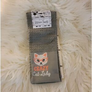 🆕🌞Crazy Cat Lady 2-Pack Kitchen Towels